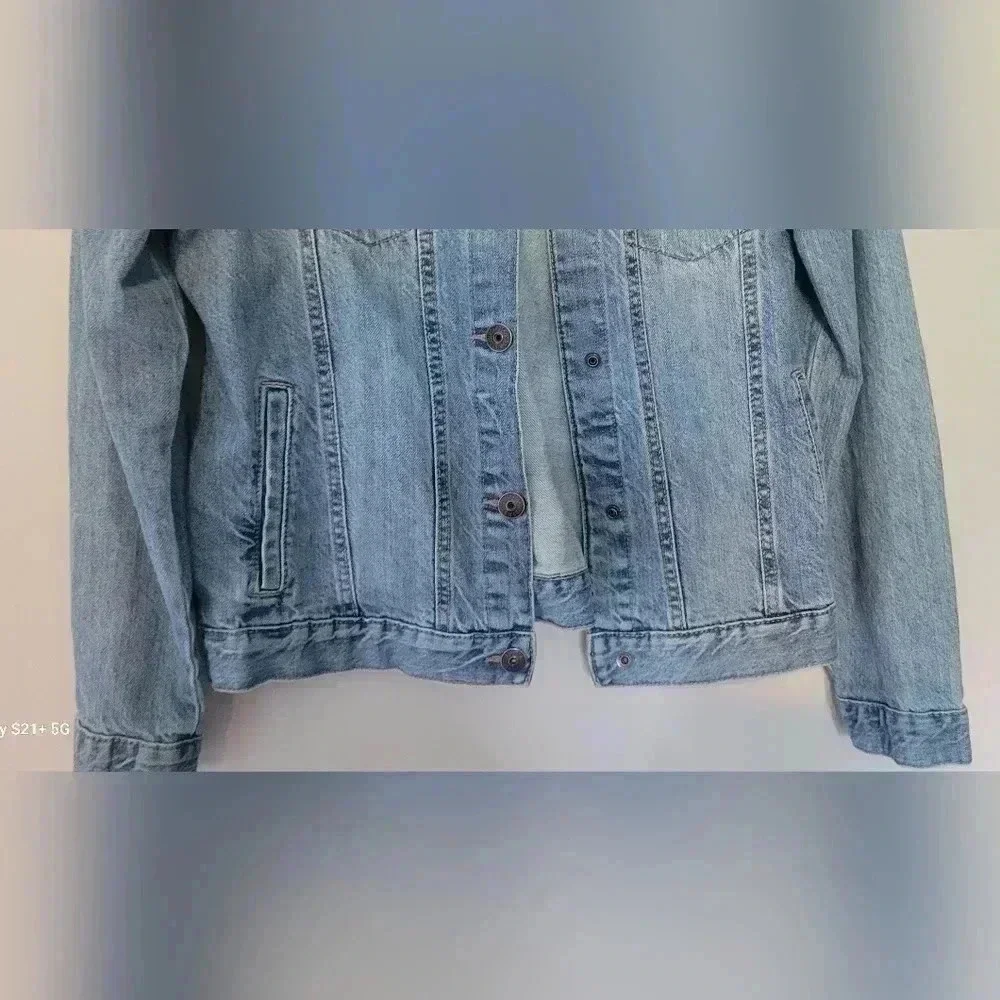 OshKosh B'gosh Classic 100% Cotton Trucker Blue denim Jean Jacket 14/14A